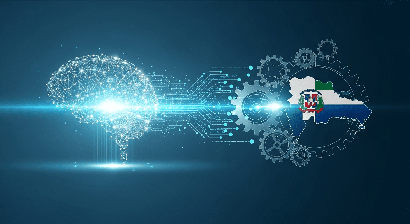 Inteligencia artificial automatizando operaciones en empresas dominicanas