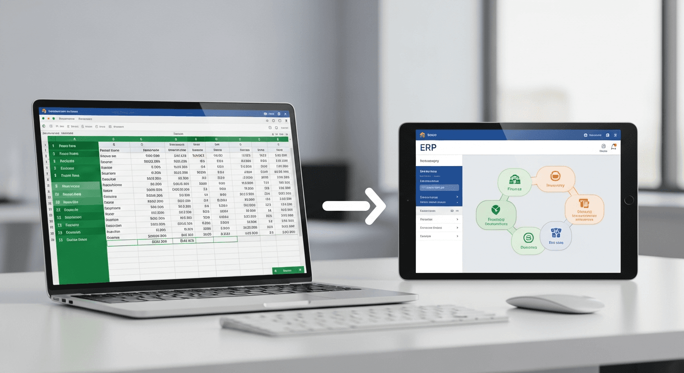 Control de inventario en Excel y migración a ERP