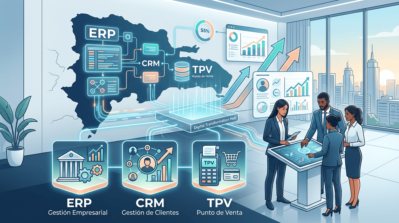 Featured image for: Cómo Elegir el Mejor Software de Gestión: ERP, CRM y TPV para tu PYME en RD