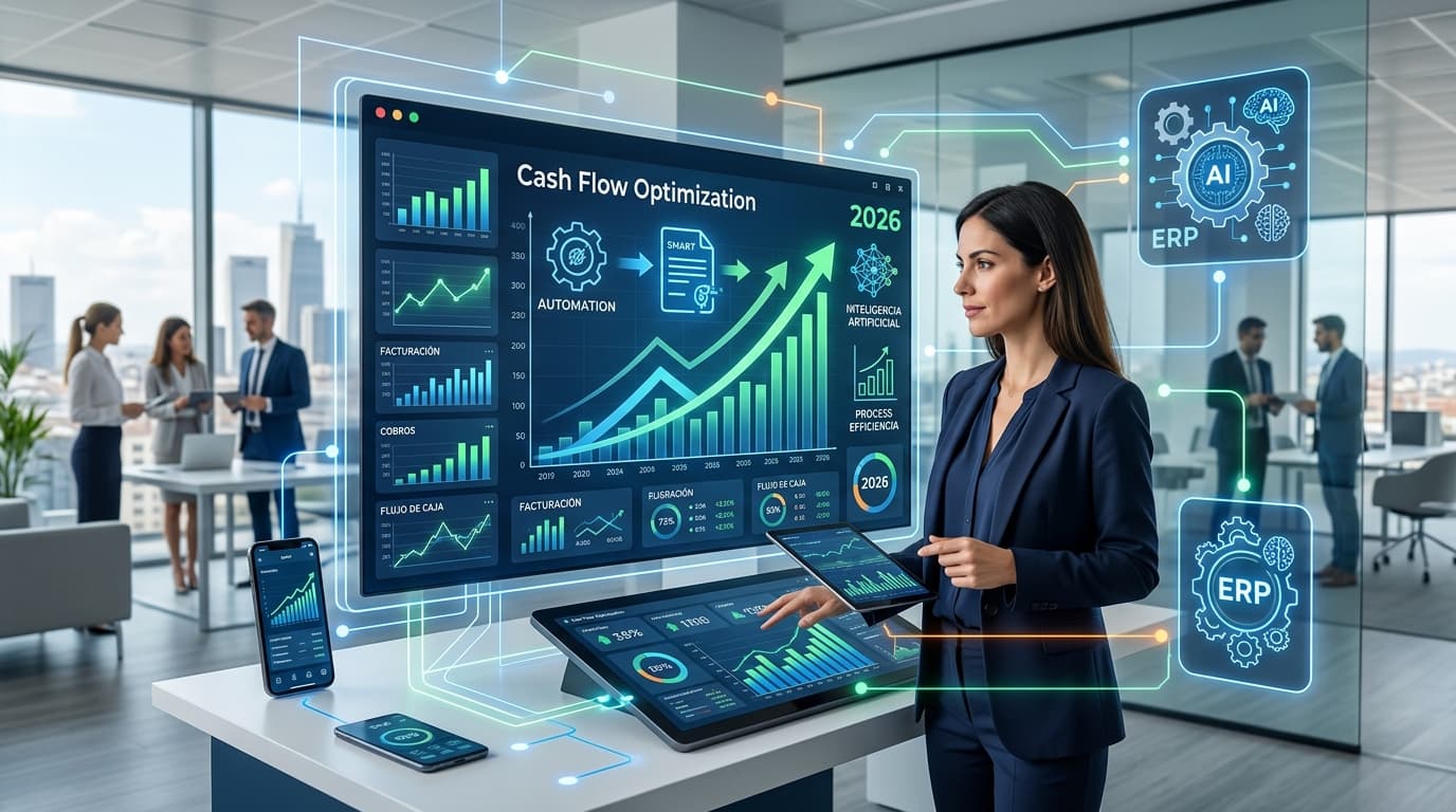 Dashboard de sistema de facturación inteligente para empresas en República Dominicana