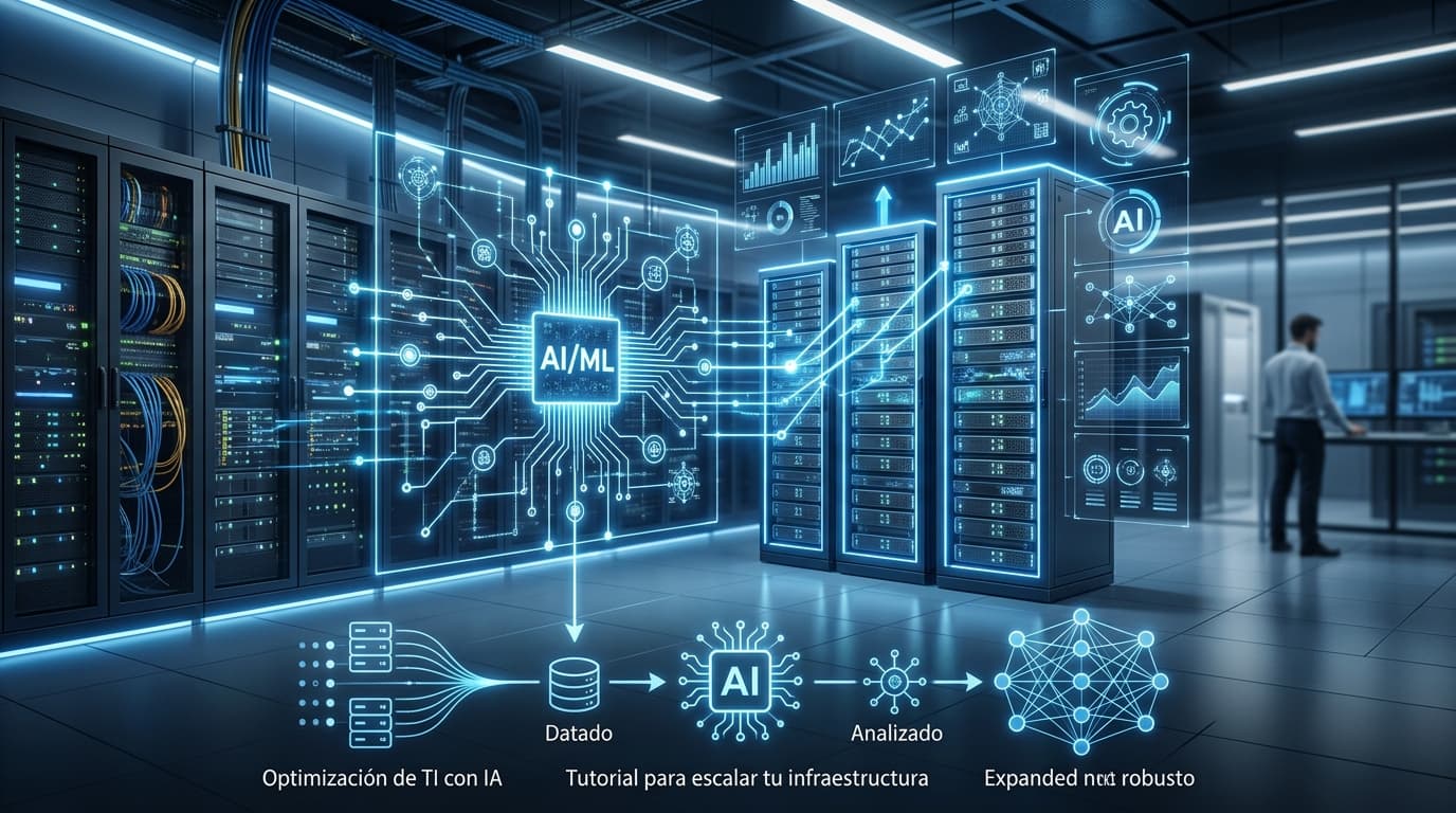 Featured image for: Optimización de TI con IA: Tutorial para escalar tu infraestructura sin aumentar costos