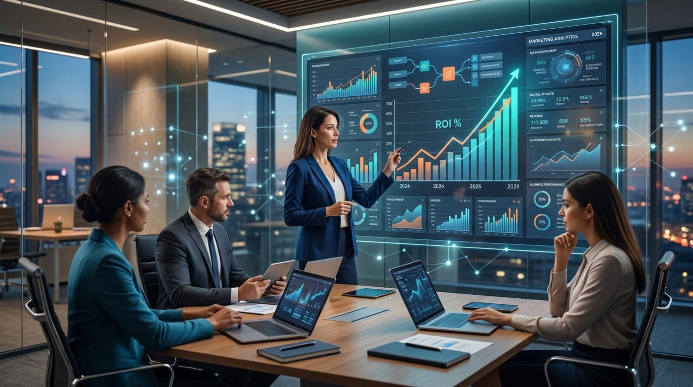 Featured image for: Analítica de marketing para directores: Cómo medir el ROI real de tus esfuerzos digitales en 2026